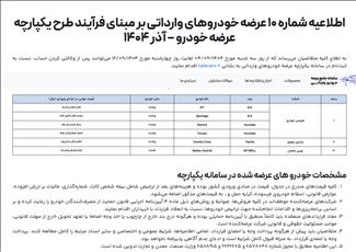 دهمین شرایط فروش خودروهای وارداتی اعلام شد