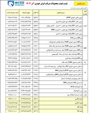 قیمت کارخانه ای محصولات ایران خودرو   ویژه آذر 1404 