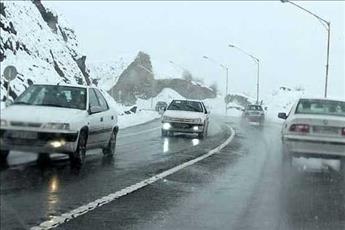 آخرین وضعیت محورهای کندوان و هراز/بارش برف و لغزندگی جاده ها