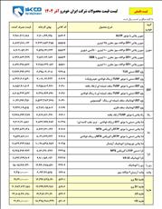  لیست نهایی قیمت کارخانه ای محصولات ایران خودرو ویژه آذر 1404